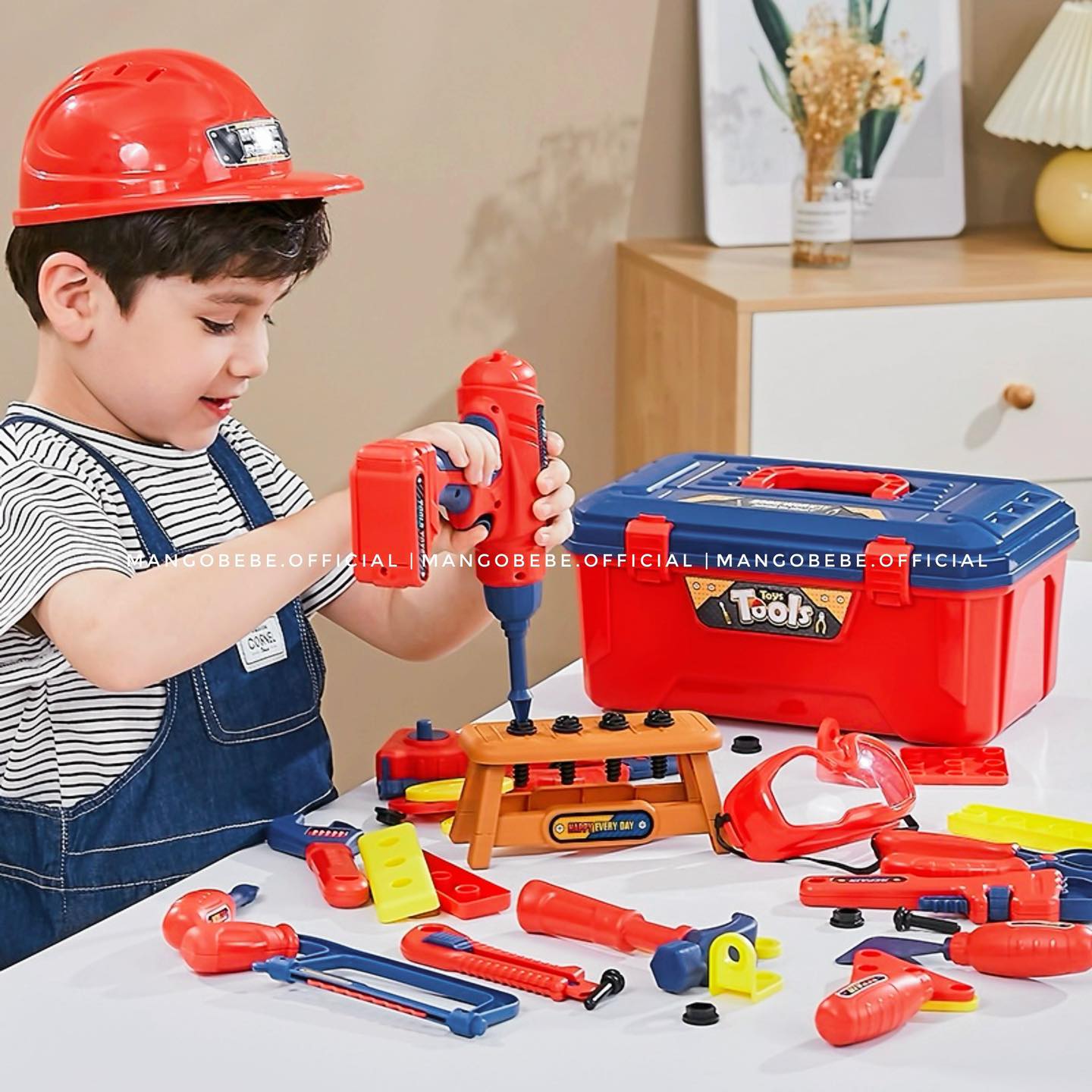 Hộp đồ chơi dụng cụ kỹ thuật Stem Toolbox