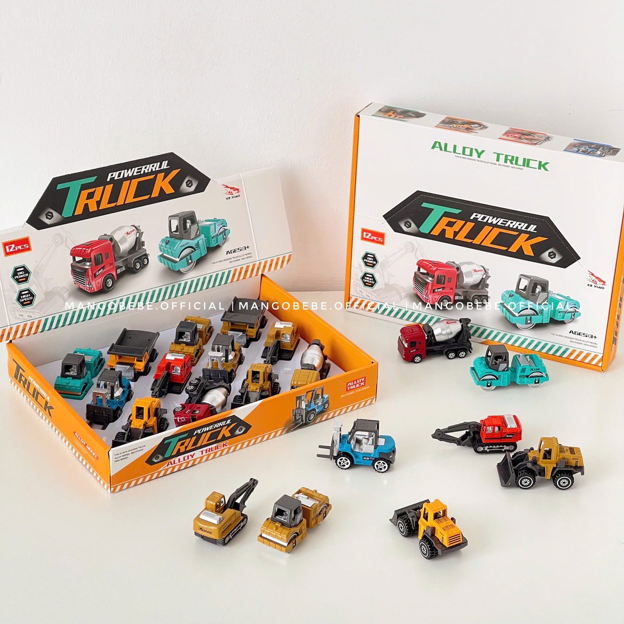 Set 12 Xe Hợp Kim Mini Truck Power