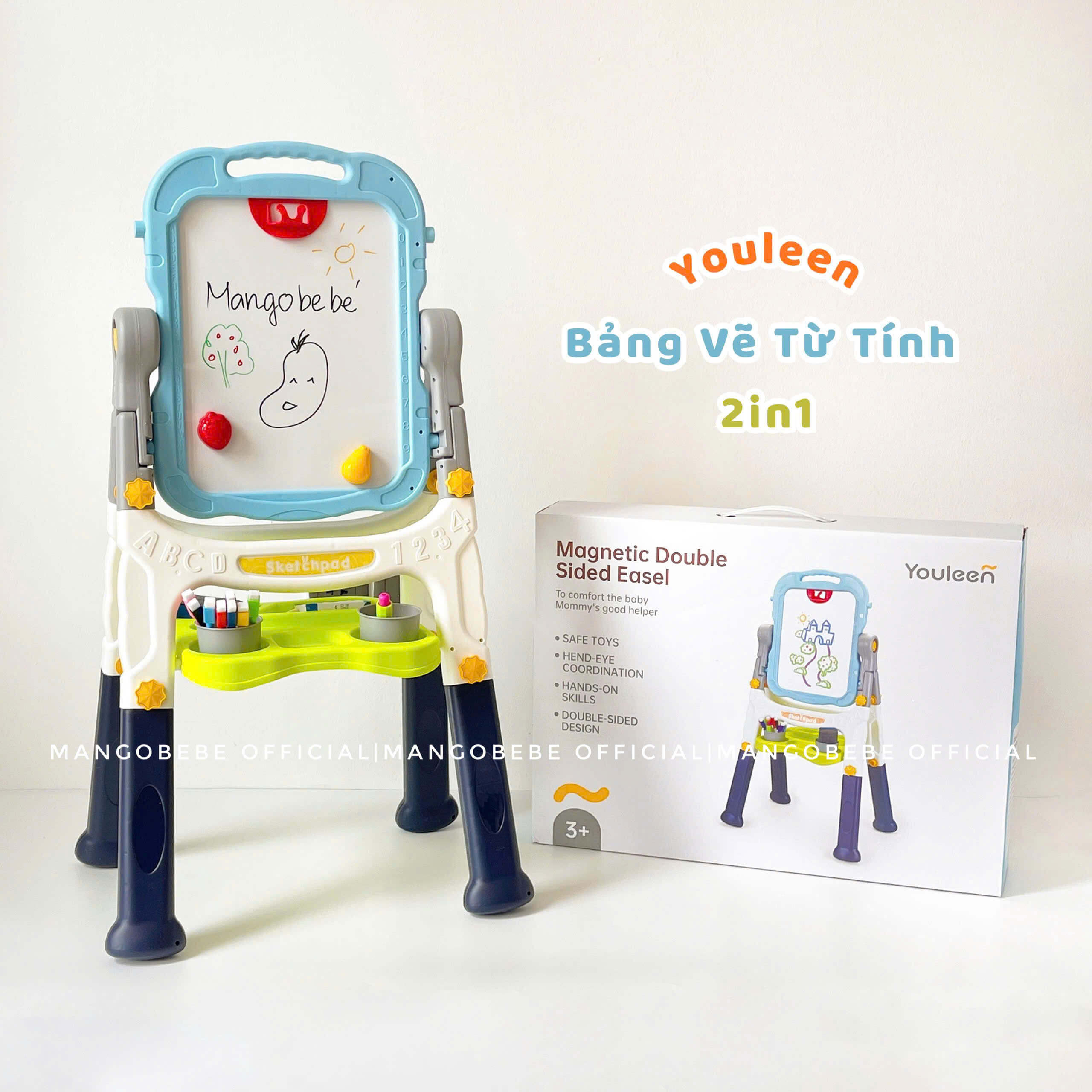 Bảng Vẽ Từ Tính 2in1