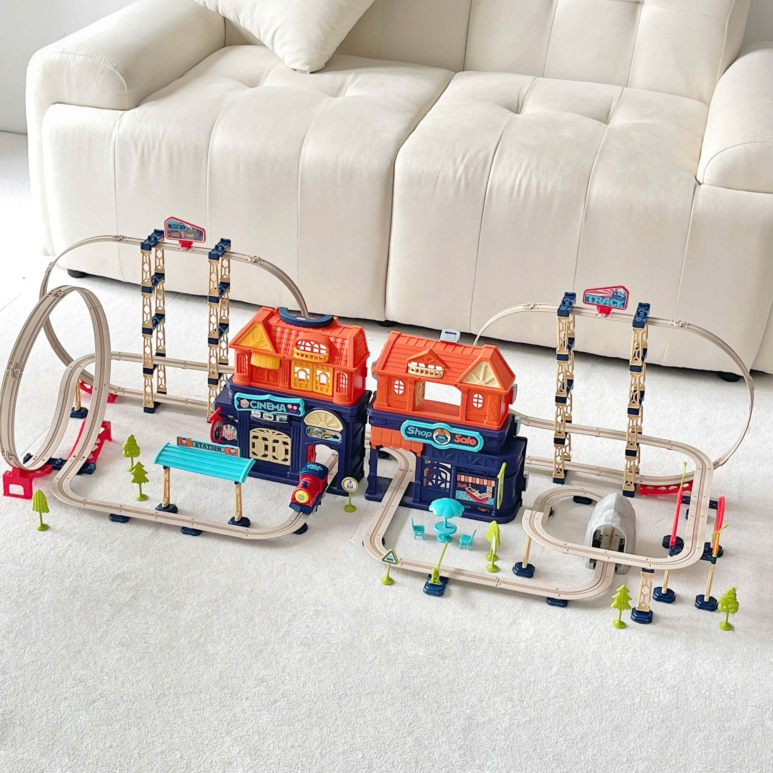 Đường Ray Xe Lửa Điện Track City Luxury 222pcs