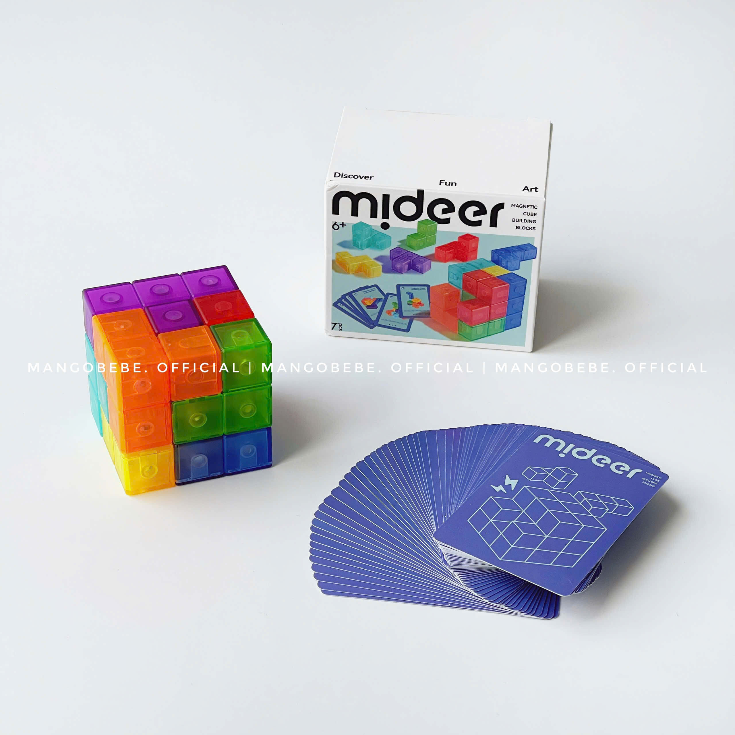 Mideer - Xếp Hình Nam Châm Building Block 7pcs