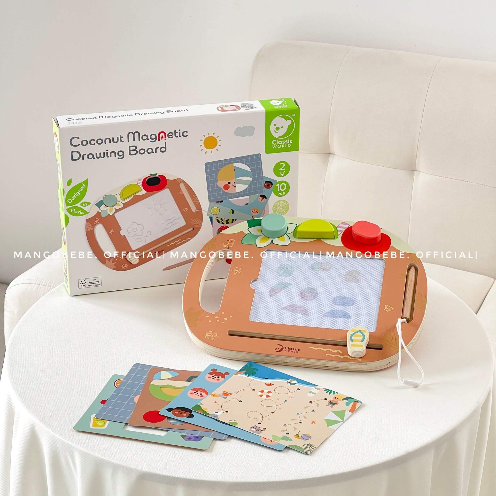 Classic World - Bảng Tự Xóa Coconut Magnetic