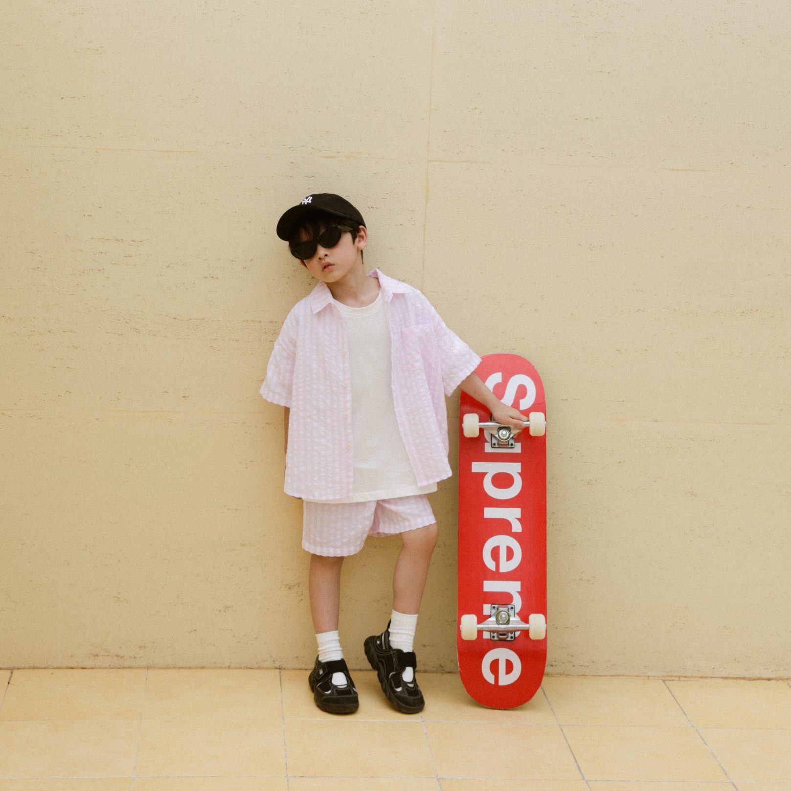 Set Áo & Quần Striped - Hồng