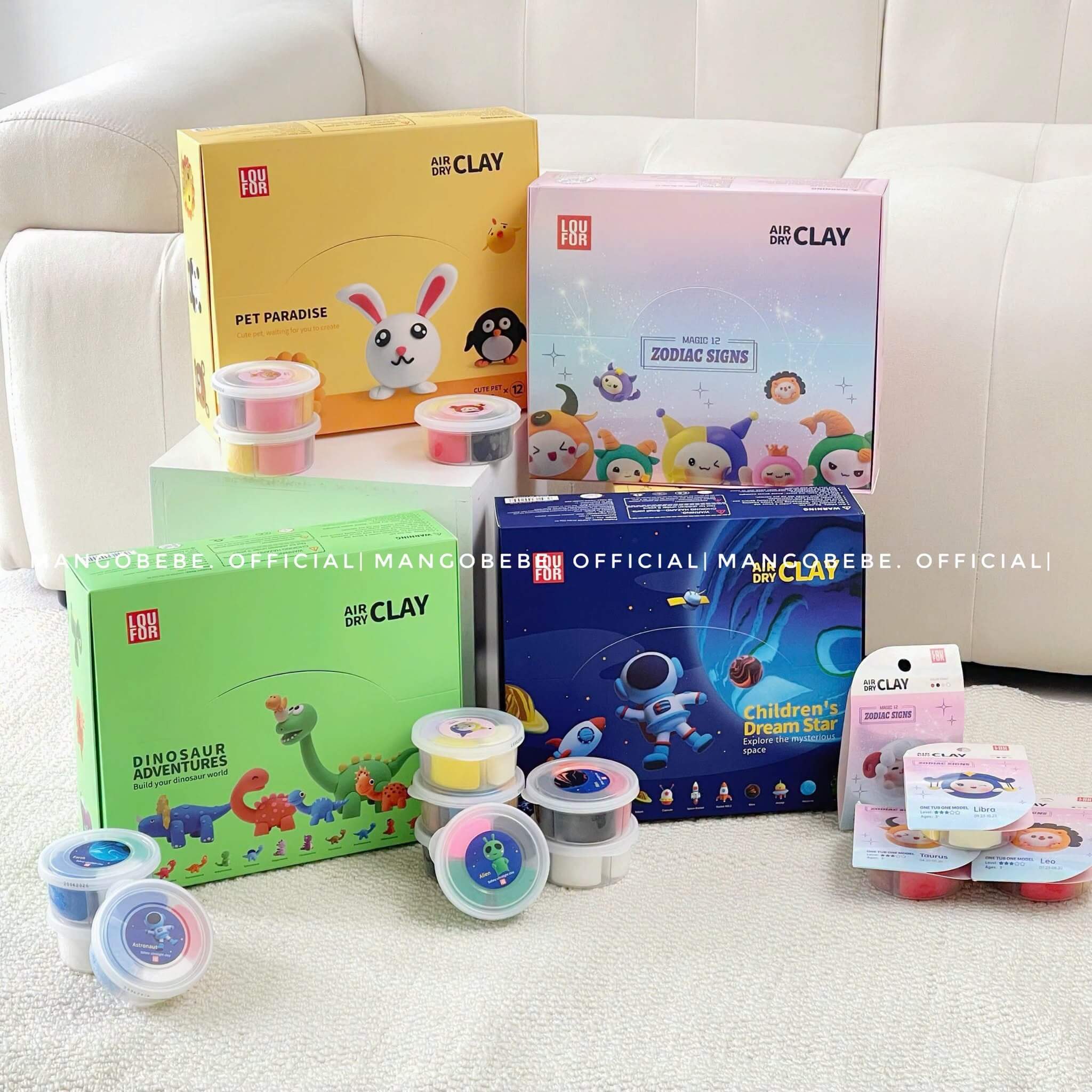 LOUFOR - Đất Nặn Tự Khô Air Dry Clay Kit
